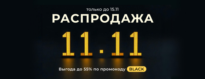 BLACK FRIDAY скидки до -55%