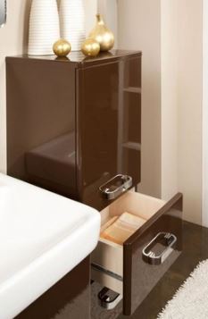 Мебель для ванной 70х47.5 Акватон Америна 70 темно-коричневая