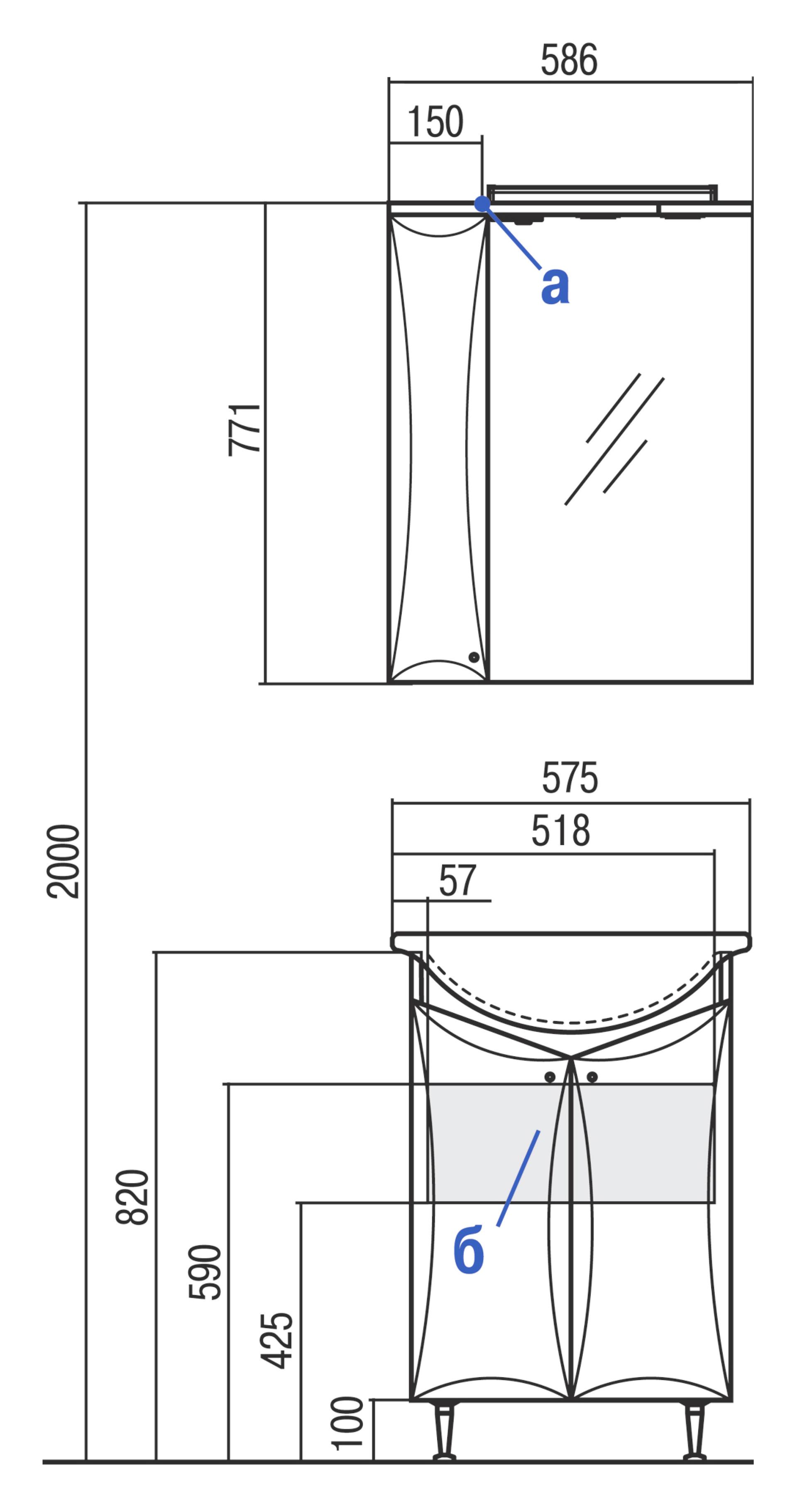 высота установки шкафа в ванной