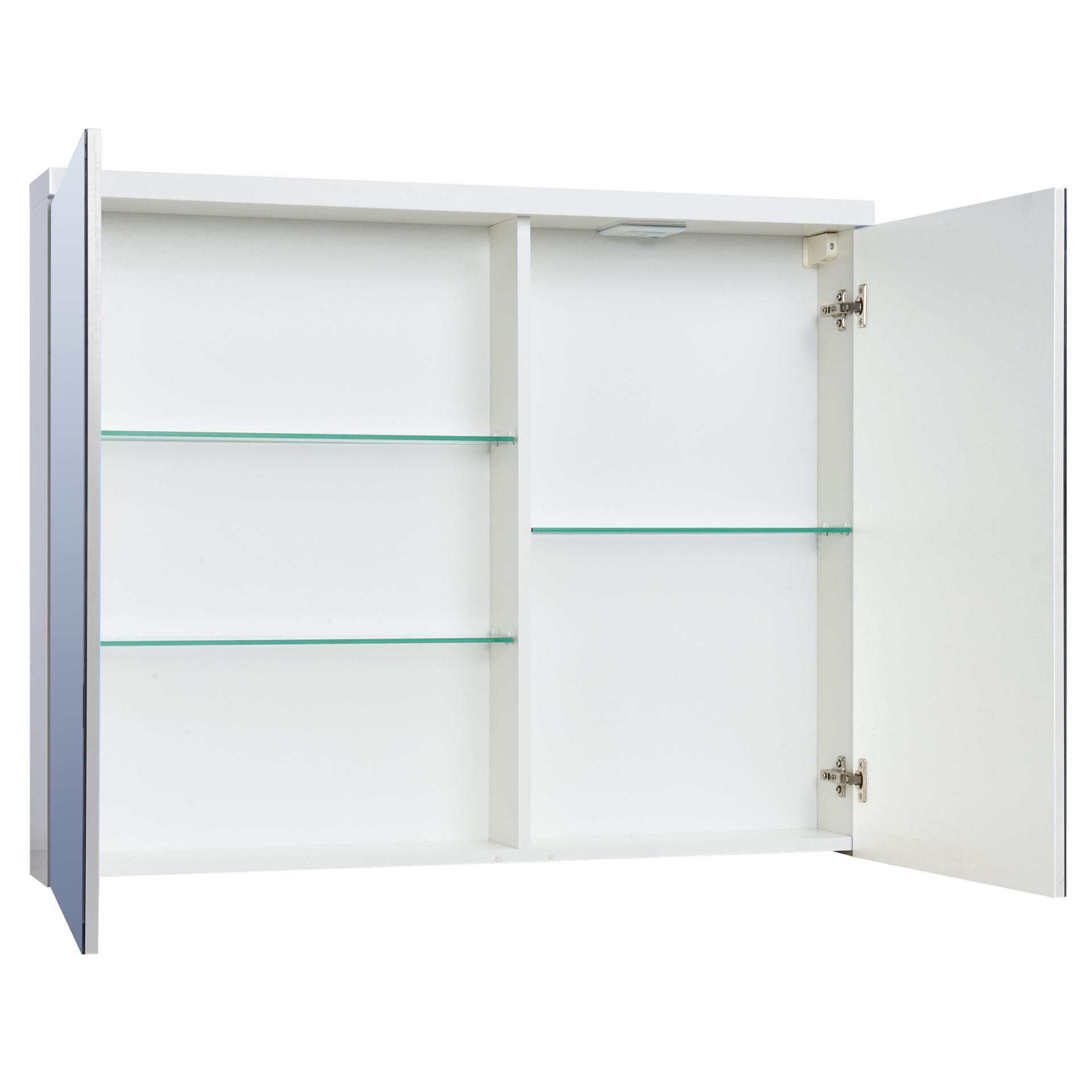 Зеркальный шкаф 100 см Акватон Брук 1A200702BC010 белый