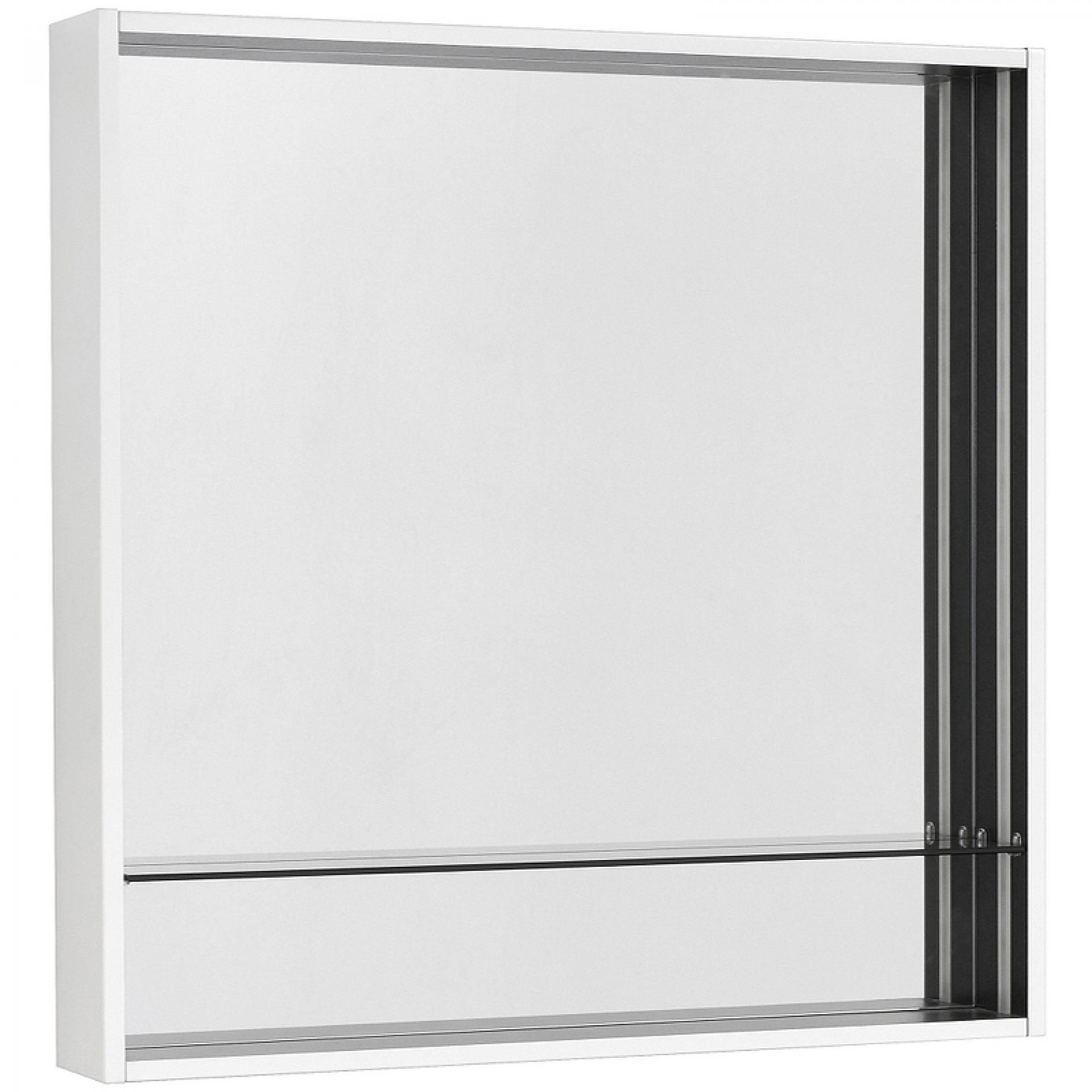 Зеркало-шкаф Акватон Ривьера 80 1A239102RVX20 с подсветкой, белый матовый
