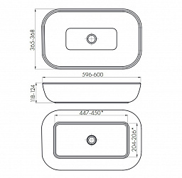 Раковина Акватон Infinity 60 1AX169WBXX000, белый